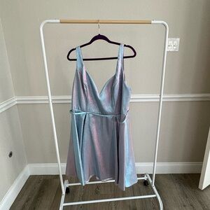 Women’s Size 22 Iridescent Shimmering Blue and Pink Dress